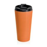 Stainless Steel Travel Mug, Orange Mug Printify
