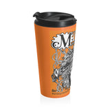 Stainless Steel Travel Mug, Orange Mug Printify