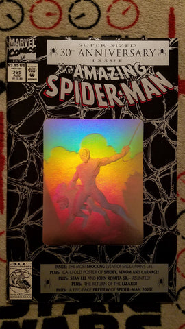 Amazing Spider-Man #365 NM/9.4 1992 Marvel Comics, 30th Anniversary Holographic cover Comics USED Local Comics