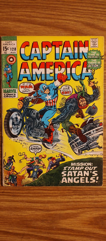 Captain America #128 VG/F/5.0 1969 Marvel Comics Comics USED Not specified