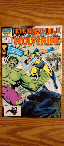 Incredible Hulk and Wolverine #1 NM-/9.2 1986 Marvel Comics Comics USED Not specified