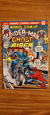 Marvel Team-Up #15 F/VF/7.0 1973 Marvel Comics, Ghost Rider Comics USED Not specified