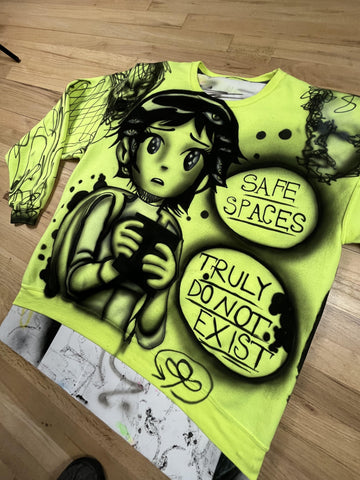 Zions Customs-"Spaces" Sweater Art Hard Life Simple Math
